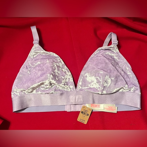 PINK Victoria's Secret Other - Love Pink purple Velvet Bralette
